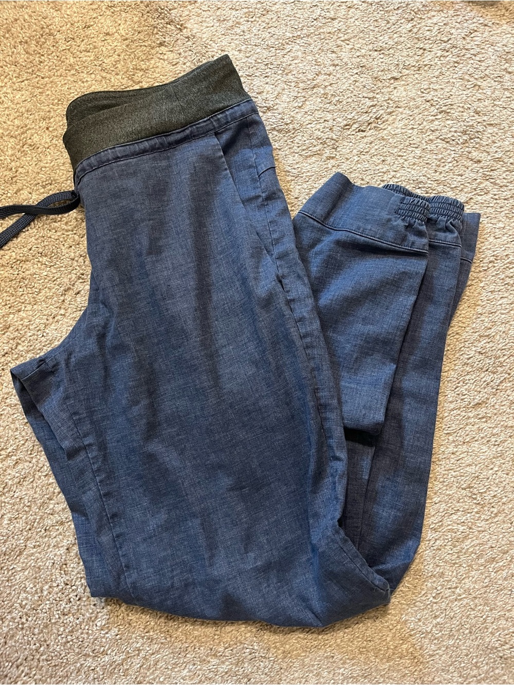 Patagonia Navy Blue Women's Jogger Chambray with Charcoal Waistband